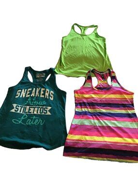 Nike Lukka and Chin Up Activewear Tank Tops Womens Small Lot of 3